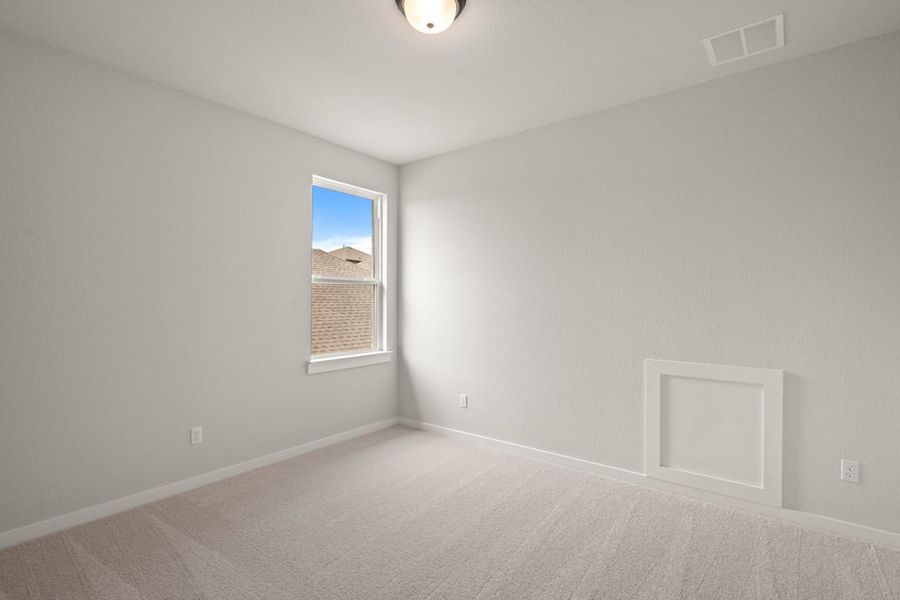 Spacious, unfurnished interior of a new home in Park Collection at Lariat, Liberty Hill (Image 38). Spacious, unfurnished interior of a new home in Park Collection at Lariat, Liberty Hill (Image 38).