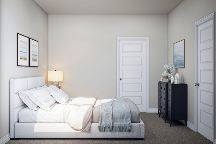 Representative furnished interior of a home built from the Blanco by Tri Pointe Homes in Mason Woods, Cypress (Image 18).