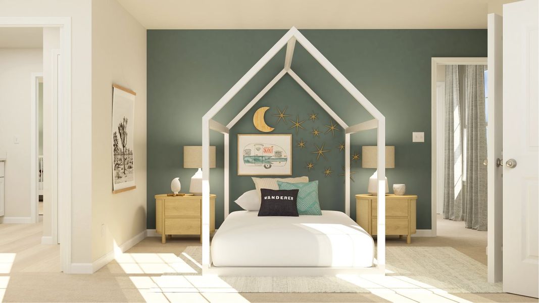 Representative furnished interior of a home built from the Elm by Lennar in Elizabeth: Arbor, Fort Mill (Image 34).