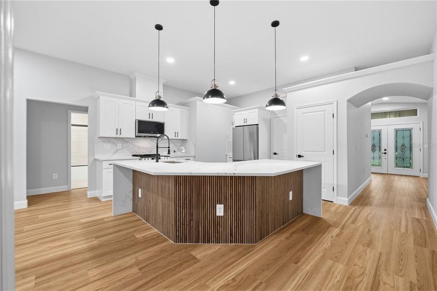 Furnished interior view inside a new home in , Webster (Image 13).