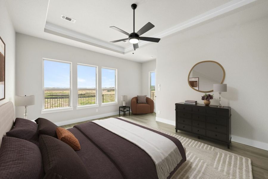 Furnished interior view inside a new home in Ladera at Timberbrook, Justin (Image 8). Furnished interior view inside a new home in Ladera at Timberbrook, Justin (Image 8).