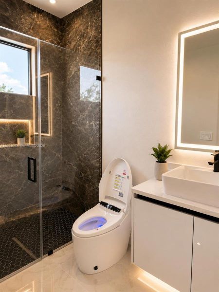 Furnished interior view inside a new home in , Cape Coral (Image 10).
