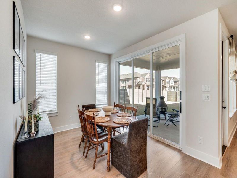 Furnished interior view inside a new home in Terrace Collection at Harvest, Argyle (Image 5).