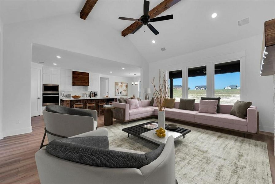 Furnished interior view inside a new home in , Waxahachie (Image 8).