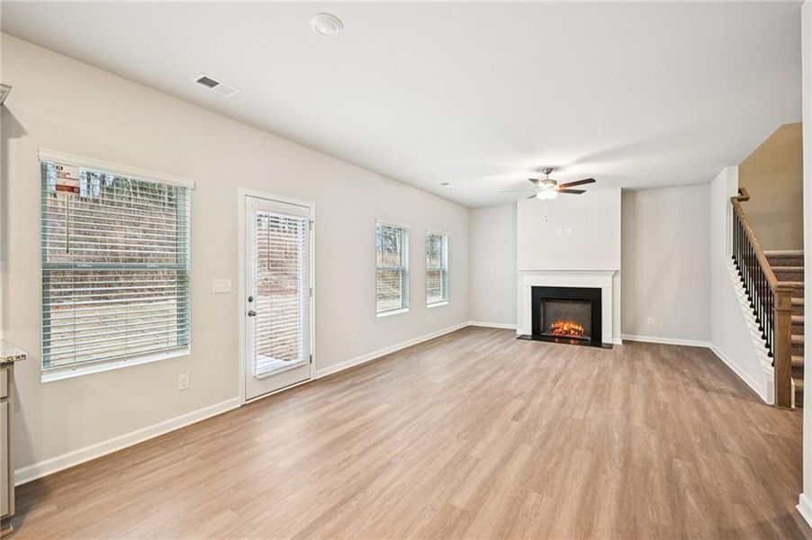 Spacious, unfurnished interior of a new home in The Hills at Cedar Creek, Winder (Image 21). Spacious, unfurnished interior of a new home in The Hills at Cedar Creek, Winder (Image 21).