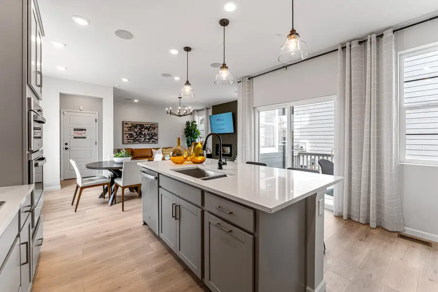 Furnished interior view inside a new home in Parterre, Thornton (Image 6). Furnished interior view inside a new home in Parterre, Thornton (Image 6).