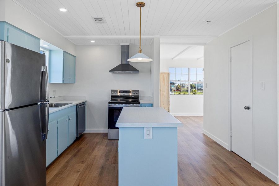 Furnished interior view inside a new home in , Galveston (Image 9). Furnished interior view inside a new home in , Galveston (Image 9).