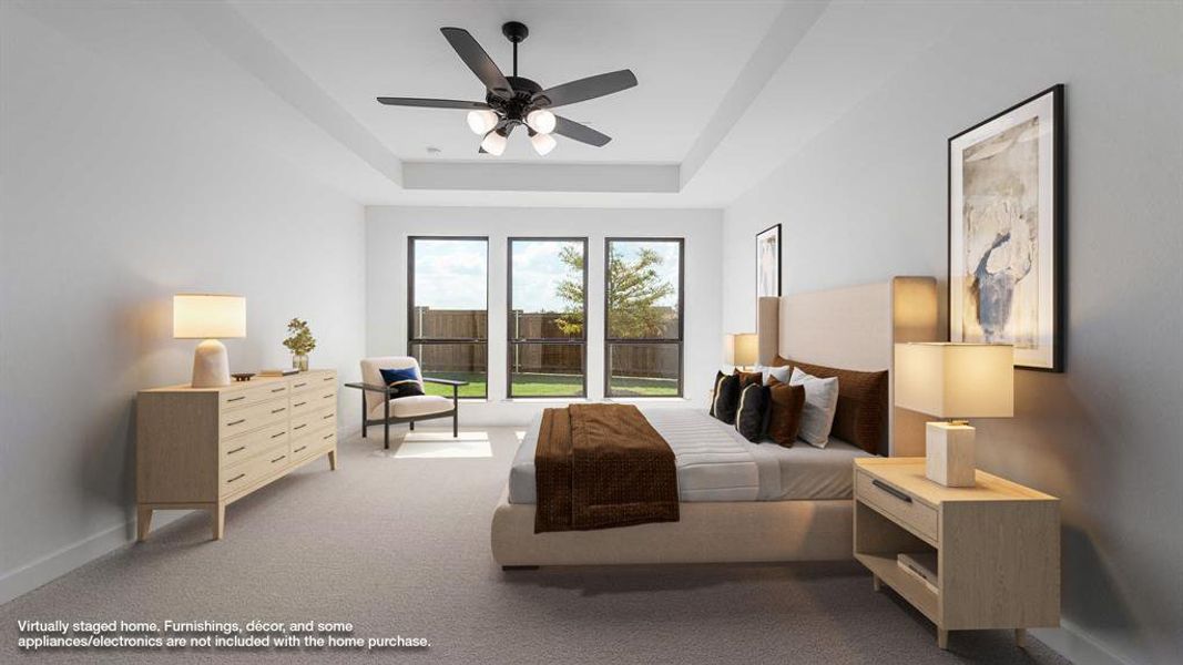 Furnished interior view inside a new home in Mosaic 50', Celina (Image 12). Furnished interior view inside a new home in Mosaic 50', Celina (Image 12).