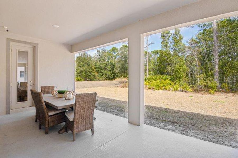 Exterior details and patio area of a home in , Groveland (Image 3).