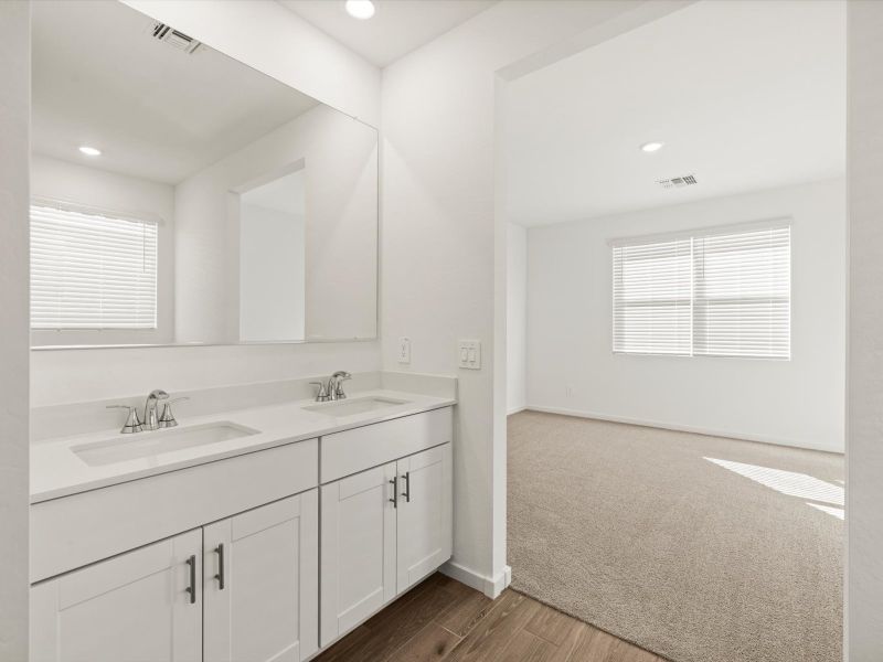 Furnished interior view inside a new home in Mountain View Estates Signature Series, Buckeye (Image 6).