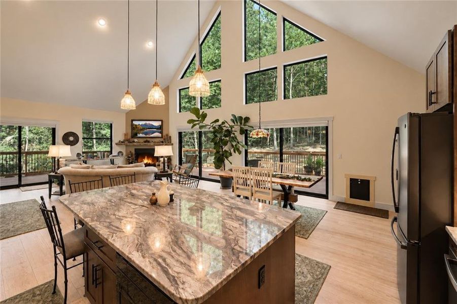 Furnished interior view inside a new home in , Ellijay (Image 11).