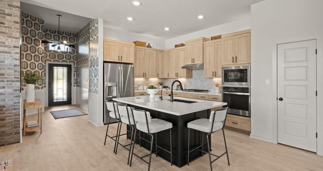 Furnished interior view inside a new home in Stream Waters, Seguin (Image 7).