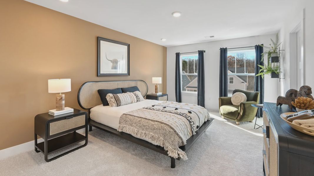 Furnished interior view inside a new home in Iris Meadows, Moore (Image 19). Furnished interior view inside a new home in Iris Meadows, Moore (Image 19).