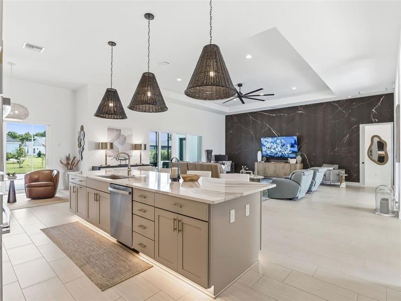 Furnished interior view inside a new home in , The Villages (Image 76). Furnished interior view inside a new home in , The Villages (Image 76).