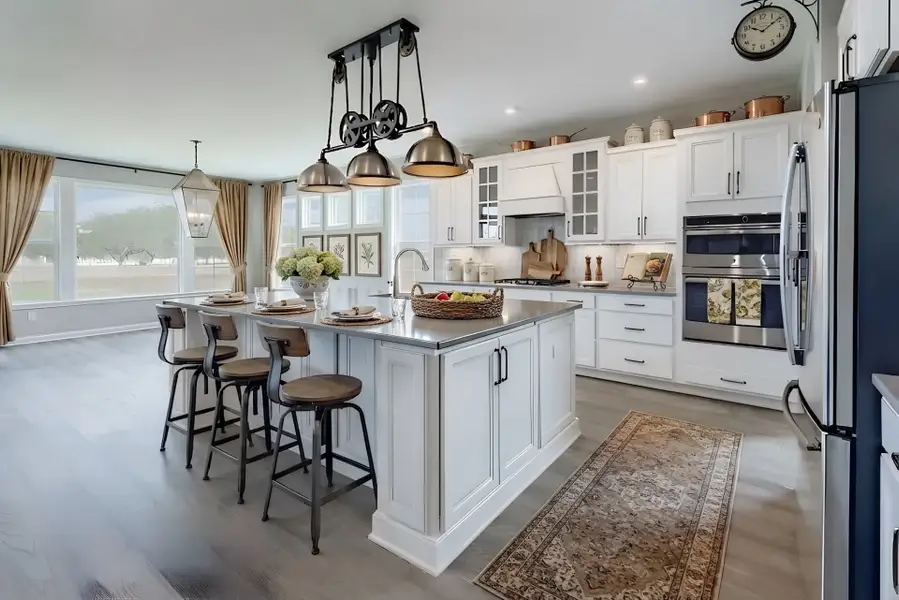 Representative furnished interior of a home built from the Paxton by Fischer Homes in Governor’s Preserve, Canton (Image 40).