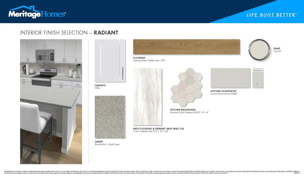 Sample of building materials used in homes in Village at White Pine, Pendleton (Image 25).