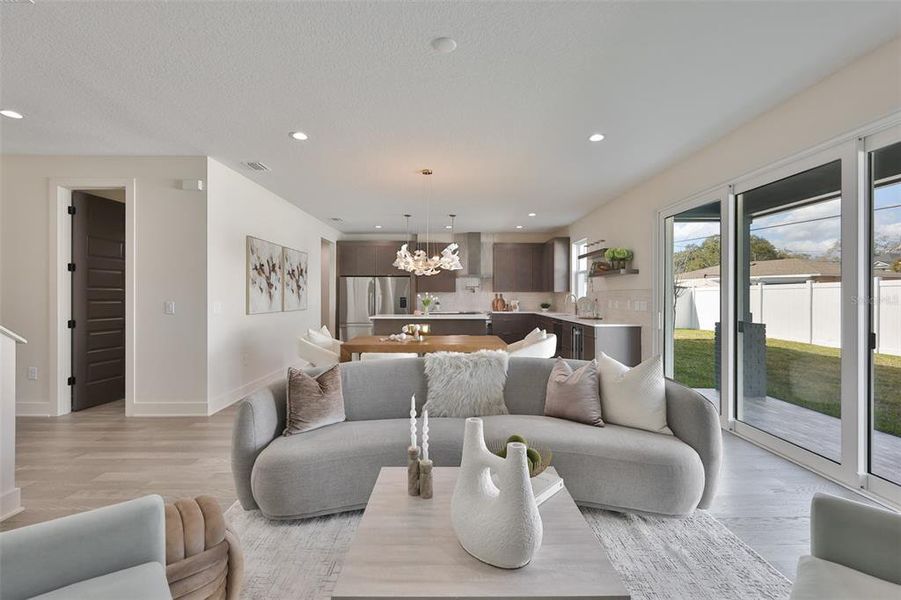 Furnished interior view inside a new home in , Tampa (Image 36).