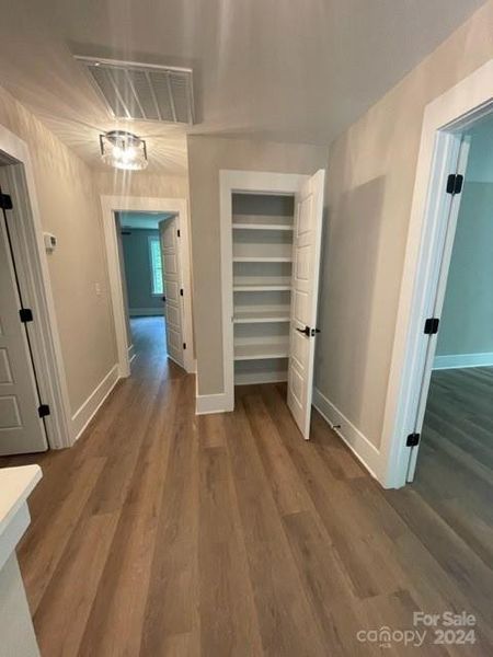 upstairs hall storage closet