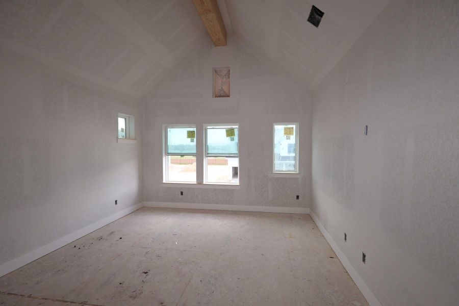 In-progress construction of a new home in Bridgeland Central: Emerald Heights - Cottages Row Collection, Cypress, TX (Image 15).