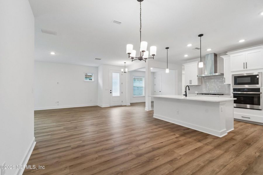 Spacious, unfurnished interior of a new home in Westerly Park at Wildlight – Villa Collection, Yulee (Image 12). Spacious, unfurnished interior of a new home in Westerly Park at Wildlight – Villa Collection, Yulee (Image 12).