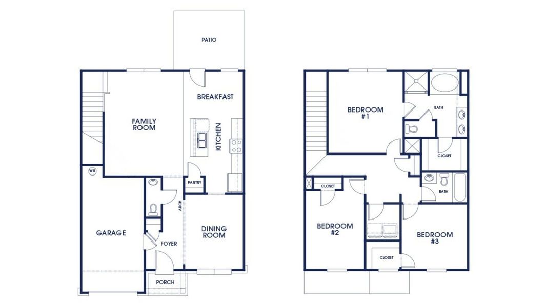 2D floor plan layout for the Plan by D.R. Horton in Sherwood Manor, College Park, GA (Image 1). 2D floor plan layout for the Plan by D.R. Horton in Sherwood Manor, College Park, GA (Image 1).