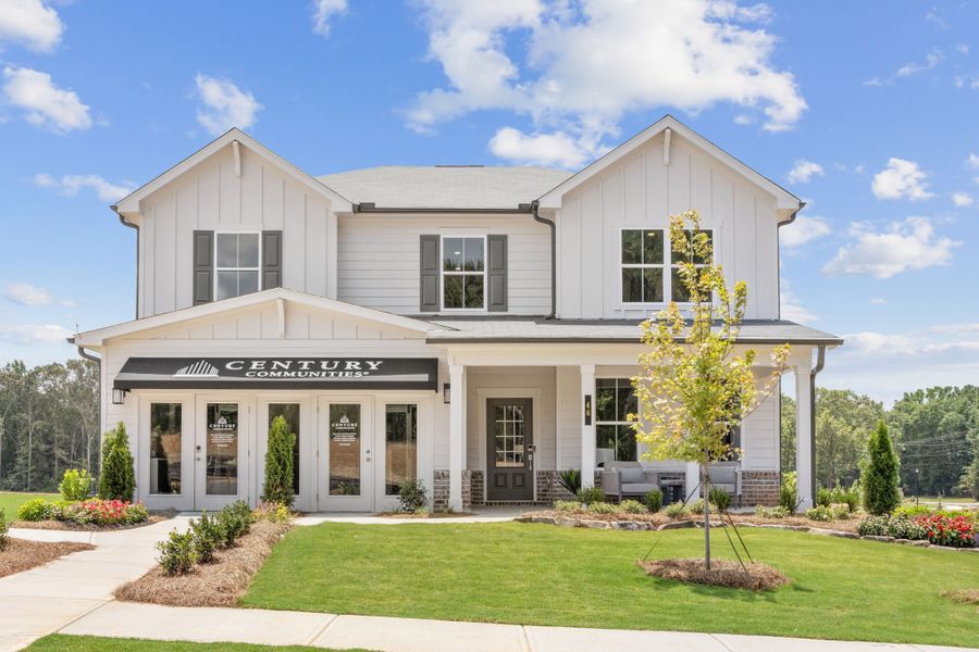 Representative exterior photo of a completed home built from the Guava by Century Communities in Reserve at Gum Springs, Jefferson, GA (Image 22). Representative exterior photo of a completed home built from the Guava by Century Communities in Reserve at Gum Springs, Jefferson, GA (Image 22).