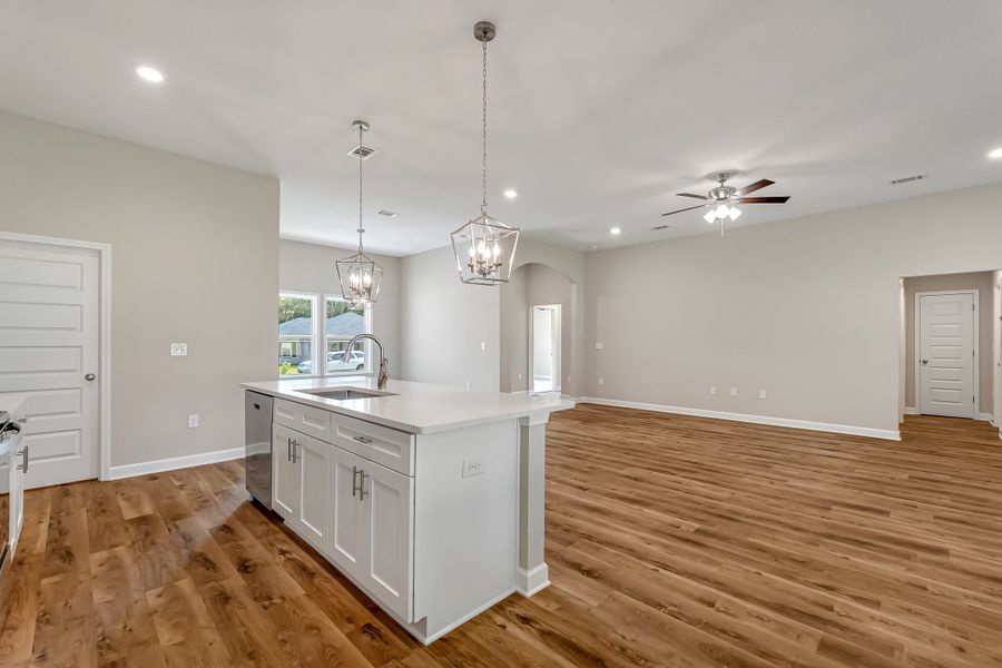 Representative furnished interior of a home built from the Dalton by CJL Homes in Oak Hollow, Crestview (Image 9).