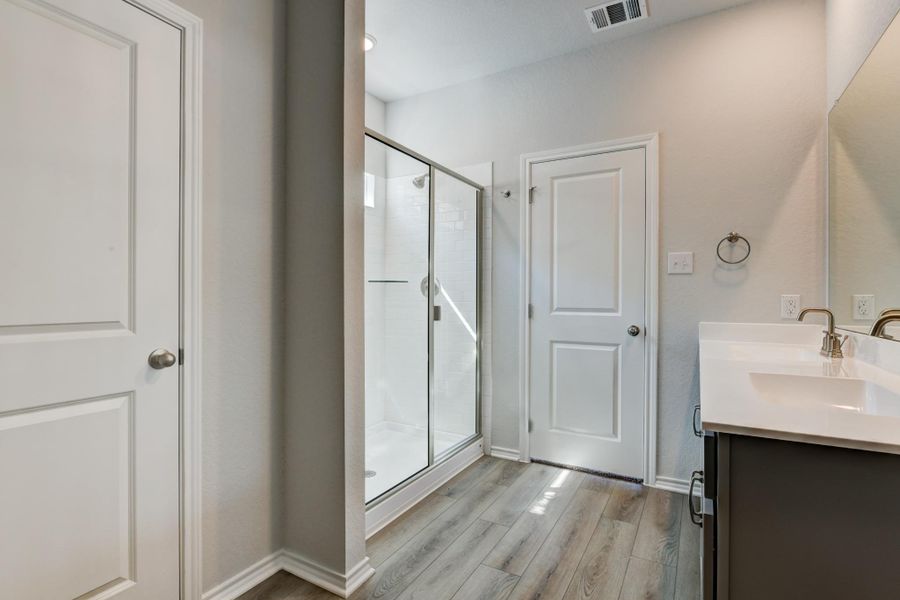 Representative furnished interior of a home built from the Cassidy by Ashton Woods in The Arbors at the Wilder, Adkins (Image 19).