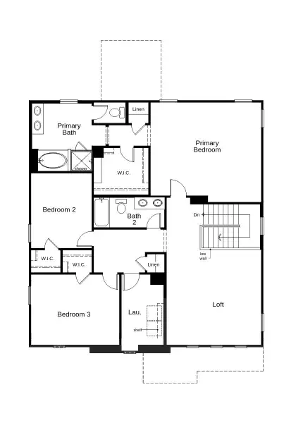 2D floor plan layout of this home in Ventana de Estrellas Enclaves, Goodyear, AZ (Image 3).