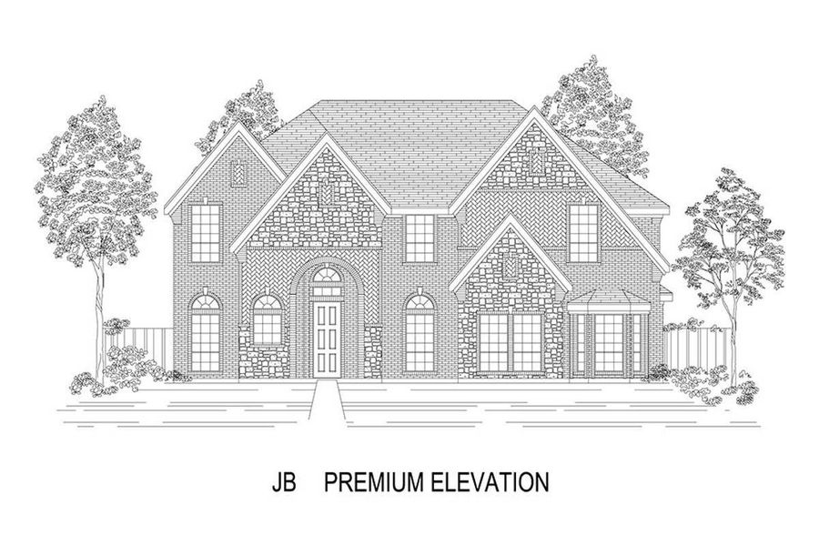 Representative rendering of the exterior for the Remington 2FS (w/Media) by First Texas Homes (Image 15). Representative rendering of the exterior for the Remington 2FS (w/Media) by First Texas Homes (Image 15).