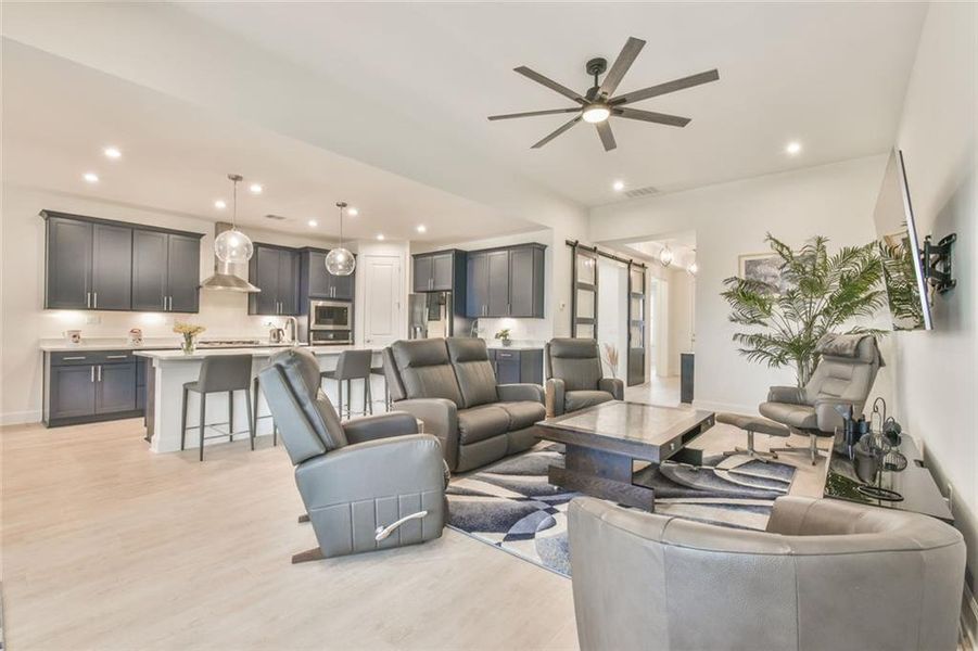 Furnished interior view inside a new home in , Hoschton (Image 32).