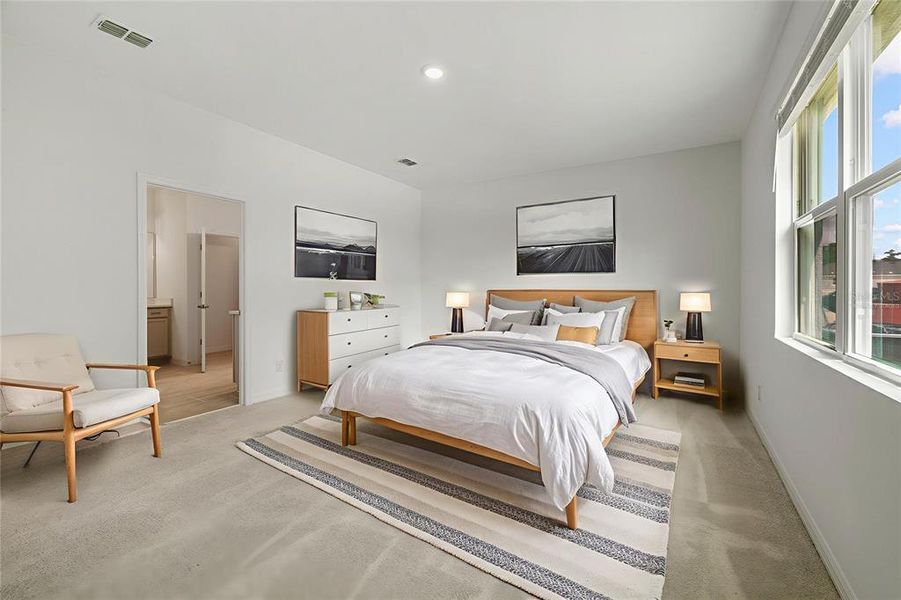 Furnished interior view inside a new home in Trinity Gardens, Deland (Image 11). Furnished interior view inside a new home in Trinity Gardens, Deland (Image 11).