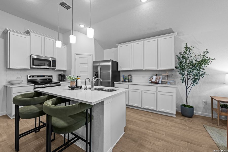 Furnished interior view inside a new home in Meadows at Clear Springs, New Braunfels (Image 11).