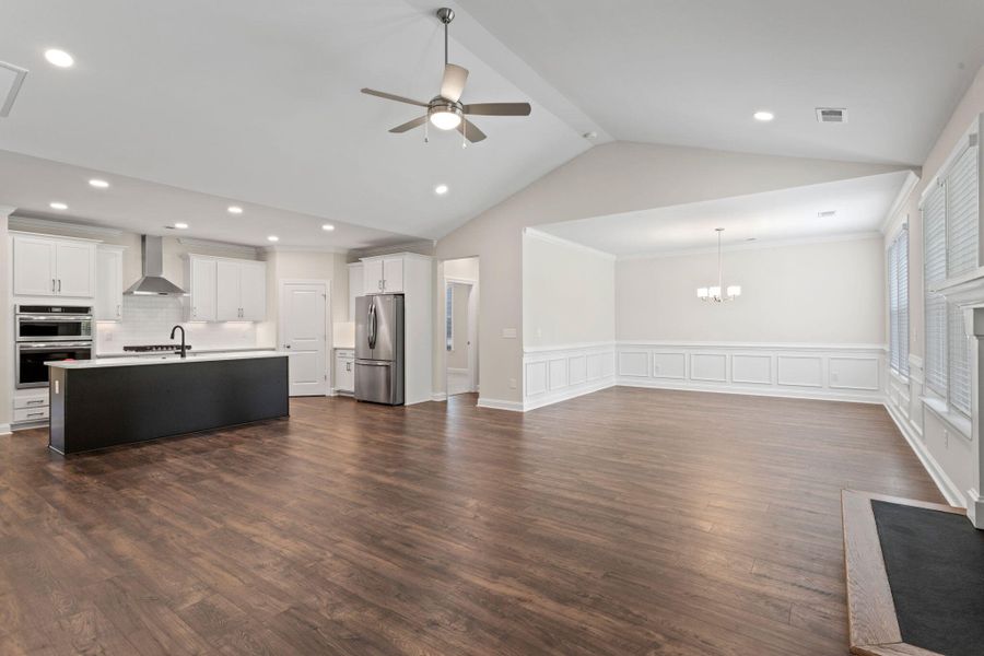 Furnished interior view inside a new home in Tidewater at Lakes of Cane Bay, Summerville (Image 6).