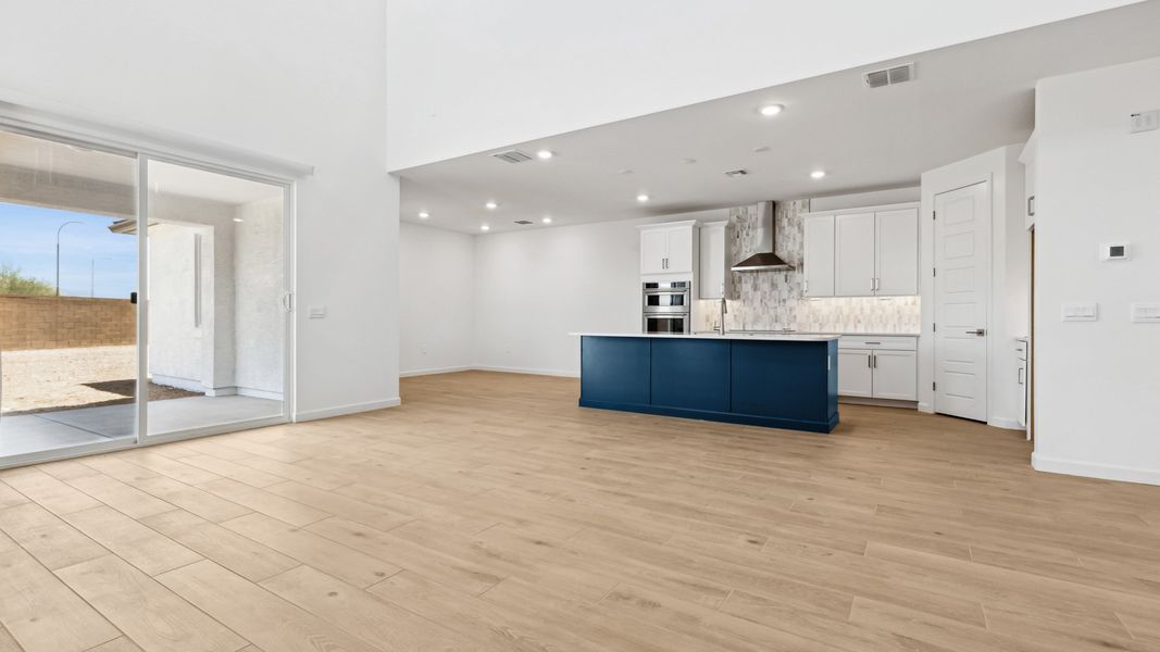 Representative unfurnished interior of a home built from the Phoenician by D.R. Horton in The Ridge at Stone Butte, Phoenix (Image 18). Representative unfurnished interior of a home built from the Phoenician by D.R. Horton in The Ridge at Stone Butte, Phoenix (Image 18).
