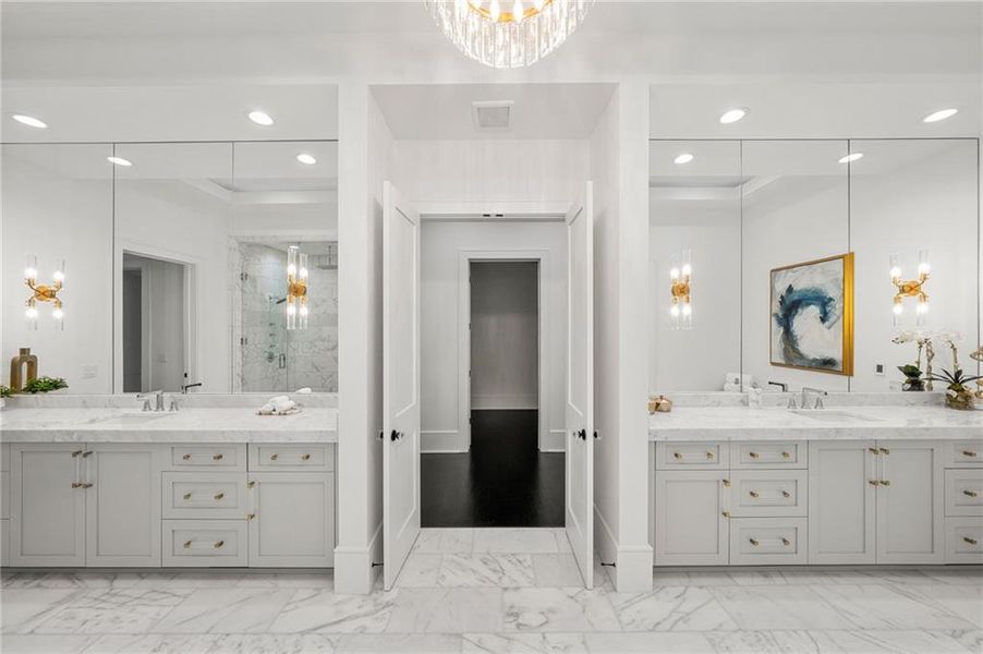 Furnished interior view inside a new home in , Sandy Springs (Image 41).