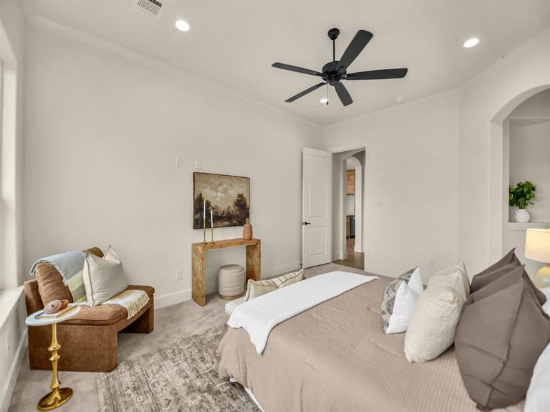 Furnished interior view inside a new home in , Decatur (Image 28).