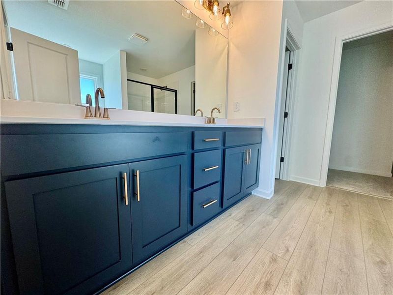 Furnished interior view inside a new home in Eastlyn Crossing, Flowery Branch (Image 10).