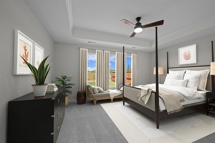 Furnished interior view inside a new home in Wellington, Haslet (Image 27).