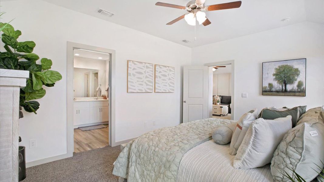 Representative furnished interior of a home built from the The Gaven by D.R. Horton in Terra Vista, Lubbock (Image 14).