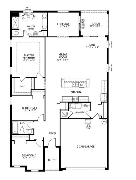 2D floor plan layout for the Drexel by Maronda Homes in Venice, Venice, FL (Image 4). 2D floor plan layout for the Drexel by Maronda Homes in Venice, Venice, FL (Image 4).