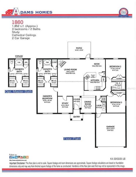 2D floor plan layout of this home in North Port, North Port, FL (Image 1).