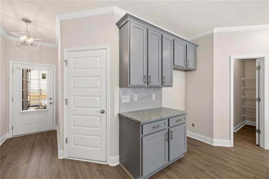 Furnished interior view inside a new home in Mulberry Summit, Flowery Branch (Image 6). Furnished interior view inside a new home in Mulberry Summit, Flowery Branch (Image 6).