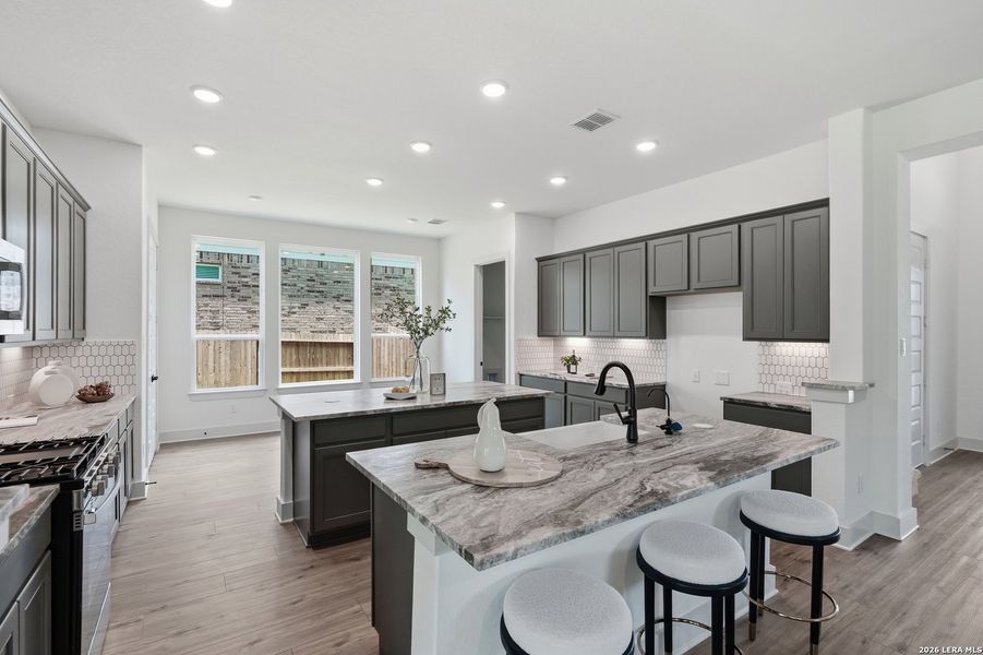 Furnished interior view inside a new home in Buffalo Crossing, Cibolo (Image 17). Furnished interior view inside a new home in Buffalo Crossing, Cibolo (Image 17).