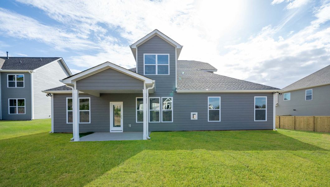 Exterior details and patio area of a home in Campbell Ridge, Piedmont (Image 2). Exterior details and patio area of a home in Campbell Ridge, Piedmont (Image 2).