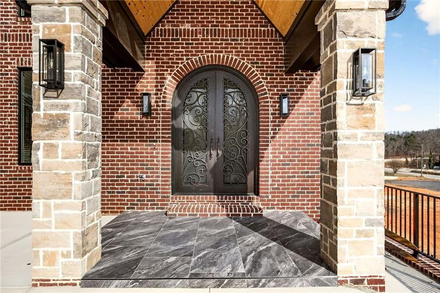 Exterior details and patio area of a home in , Buford (Image 4). Exterior details and patio area of a home in , Buford (Image 4).