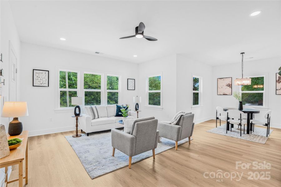 Furnished interior view inside a new home in , Shelby (Image 8). Furnished interior view inside a new home in , Shelby (Image 8).