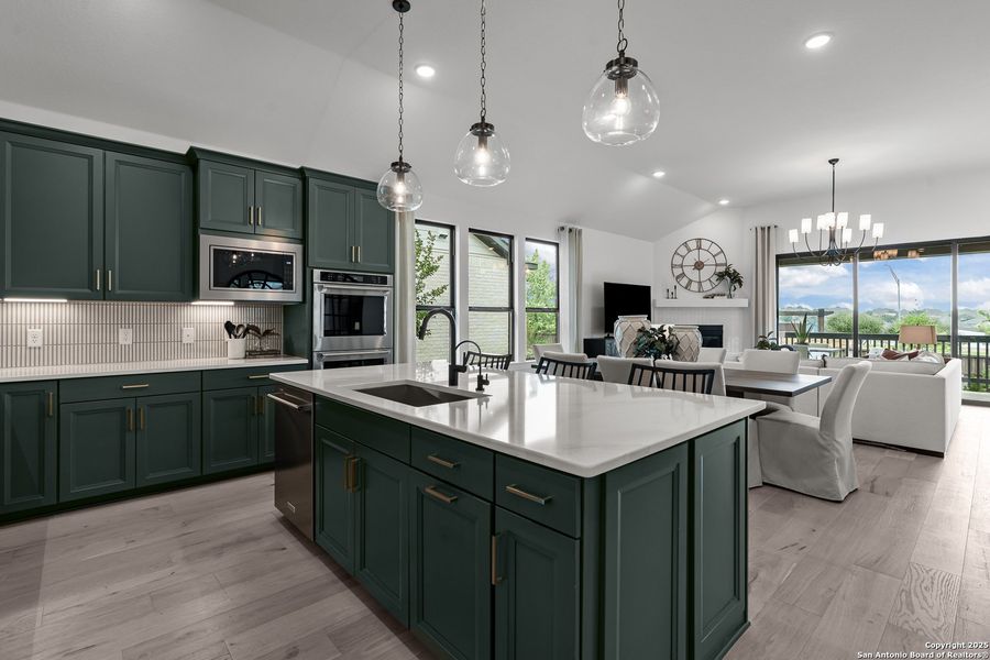 Furnished interior view inside a new home in Bison Ridge, San Antonio (Image 27).