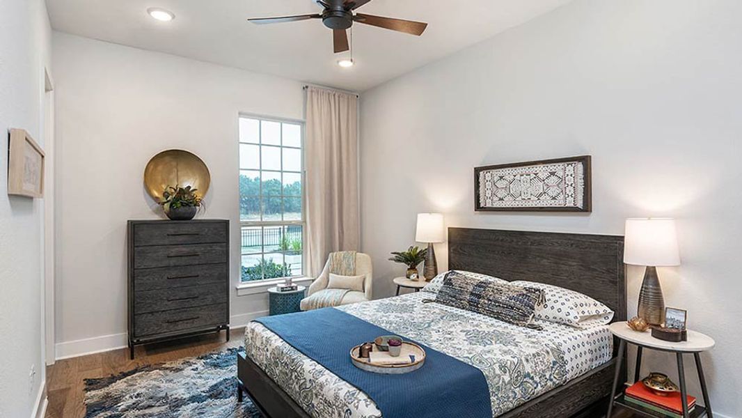 Furnished interior view inside a new home in Travisso, Leander (Image 19). Furnished interior view inside a new home in Travisso, Leander (Image 19).