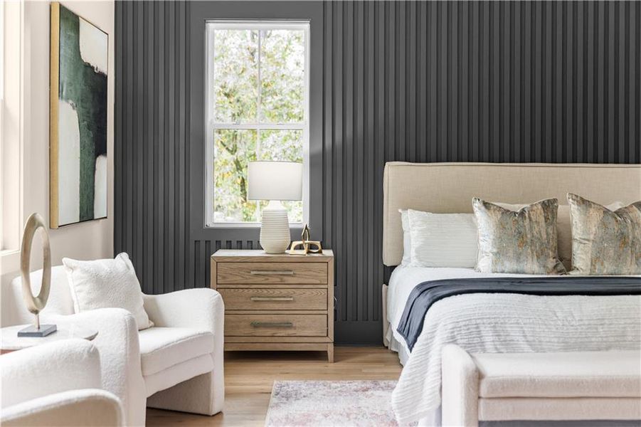 Furnished interior view inside a new home in , Atlanta (Image 34).